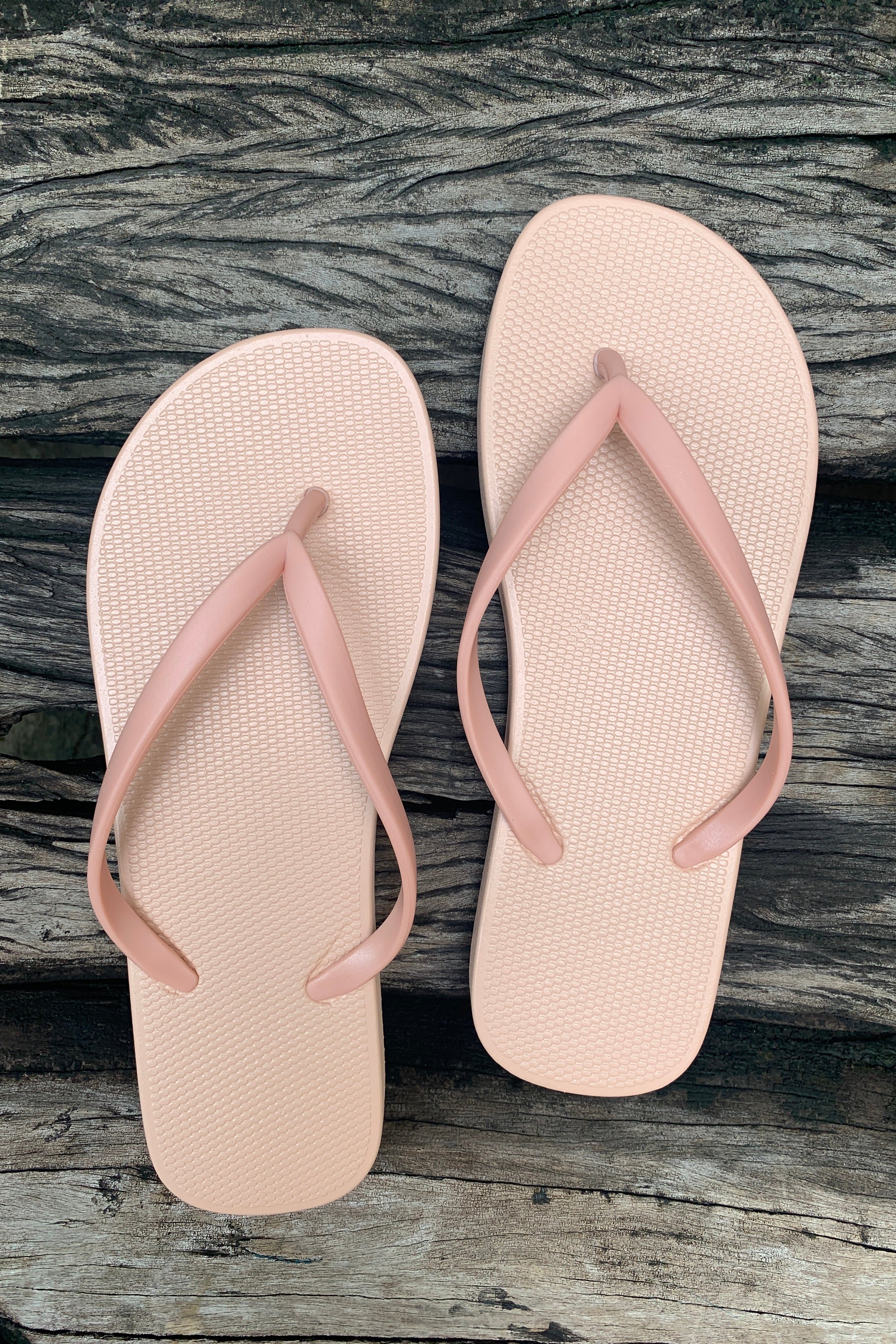 Pair of pink flip-flops